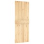 Puerta corredera con herrajes madera maciza de pino 80x210 cm en Puertas | Comprar online en Foru.es