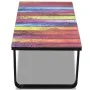 Mesa de centro con superficie con impresión de arcoiris de vidaXL, Mesas de centro - Ref: Foro24-241175, Precio: 58,30 €, Des...