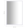 Espejo blanco 60x40 cm de vidaXL, Espejos - Ref: Foro24-322718, Precio: 39,16 €, Descuento: %