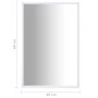 Espejo blanco 60x40 cm de vidaXL, Espejos - Ref: Foro24-322718, Precio: 38,36 €, Descuento: %