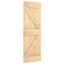 Sliding door with solid pine wood hardware 80x210 cm by vidaXL, Doors - Ref: Foro24-3203023, Price: 213,55 €, Discount: %