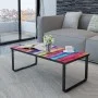 Mesa de centro con superficie con impresión de arcoiris de vidaXL, Mesas de centro - Ref: Foro24-241175, Precio: 58,30 €, Des...