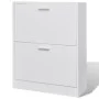 Mueble zapatero blanco con 2 compartimentos de vidaXL, Zapateros y organizadores de calzado - Ref: Foro24-241242, Precio: 68,...