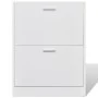 Mueble zapatero blanco con 2 compartimentos de vidaXL, Zapateros y organizadores de calzado - Ref: Foro24-241242, Precio: 68,...