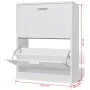 Mueble zapatero blanco con 2 compartimentos de vidaXL, Zapateros y organizadores de calzado - Ref: Foro24-241242, Precio: 68,...