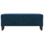 Banco de terciopelo azul 100x35x41 cm de vidaXL, Bancos - Ref: Foro24-349430, Precio: 71,83 €, Descuento: %