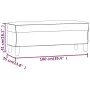 Banco de terciopelo azul 100x35x41 cm de vidaXL, Bancos - Ref: Foro24-349430, Precio: 57,52 €, Descuento: %