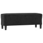 Banco de terciopelo negro 100x35x41 cm de vidaXL, Bancos - Ref: Foro24-349426, Precio: 61,50 €, Descuento: %