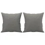 Cojines decorativos 2 uds tela gris oscuro 40x40 cm de vidaXL, Cojines - Ref: Foro24-349472, Precio: 21,97 €, Descuento: %
