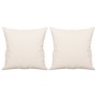 Cojines decorativos 2 uds tela microfibra beige 40x40 cm de vidaXL, Cojines - Ref: Foro24-349500, Precio: 15,66 €, Descuento: %