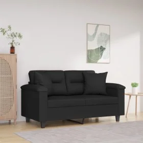 Cojines decorativos 2 uds tela microfibra negro 40x40 cm de vidaXL, Cojines - Ref: Foro24-349498, Precio: 19,69 €, Descuento: %