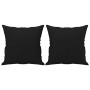 Cojines decorativos 2 uds tela microfibra negro 40x40 cm de vidaXL, Cojines - Ref: Foro24-349498, Precio: 20,01 €, Descuento: %