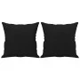 Cojines decorativos 2 uds tela microfibra negro 40x40 cm de vidaXL, Cojines - Ref: Foro24-349498, Precio: 19,69 €, Descuento: %