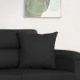 Cojines decorativos 2 uds tela microfibra negro 40x40 cm de vidaXL, Cojines - Ref: Foro24-349498, Precio: 19,69 €, Descuento: %