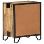 Mesita de noche madera maciza de mango sin tratar 43x30x51 cm de vidaXL, Mesitas de noche - Ref: Foro24-285892, Precio: 130,9...