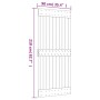 Puerta corredera con herrajes madera maciza de pino 90x210 cm en Puertas | Comprar online en Foru.es