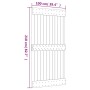 Puerta corredera con herrajes madera maciza de pino 100x210 cm en Puertas | Comprar online en Foru.es