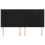 Cabeceros 4 unidades de terciopelo negro 100x5x78/88 cm de vidaXL, Cabeceros y pies de cama - Ref: Foro24-3116400, Precio: 13...