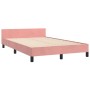 Estructura de cama con cabecero de terciopelo rosa 120x200 cm de vidaXL, Camas y somieres - Ref: Foro24-3125933, Precio: 210,...