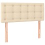 Cama box spring con colchón tela color crema 90x200 cm de vidaXL, Camas y somieres - Ref: Foro24-3130566, Precio: 288,61 €, D...