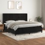 Cama box spring con colchón terciopelo negro 200x200 cm de vidaXL, Camas y somieres - Ref: Foro24-3132701, Precio: 664,36 €, ...