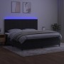 Cama box spring colchón y LED terciopelo negro 200x200 cm de vidaXL, Camas y somieres - Ref: Foro24-3136145, Precio: 656,56 €...