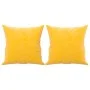 Cojines decorativos 2 uds terciopelo amarillo 40x40 cm de vidaXL, Cojines - Ref: Foro24-349491, Precio: 21,38 €, Descuento: %