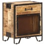 Mesita de noche madera maciza de mango sin tratar 43x30x51 cm de vidaXL, Mesitas de noche - Ref: Foro24-285892, Precio: 130,9...