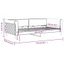 Sofá cama terciopelo rosa 100x200 cm de vidaXL, Camas y somieres - Ref: Foro24-354254, Precio: 194,07 €, Descuento: %