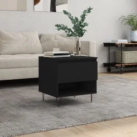 Mesa de centro madera de ingeniería negro 50x46x50 cm de vidaXL, Mesas de centro - Ref: Foro24-830910, Precio: 36,59 €, Descu...