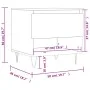 Mesa de centro madera de ingeniería negro 50x46x50 cm de vidaXL, Mesas de centro - Ref: Foro24-830910, Precio: 36,59 €, Descu...