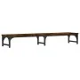 Soporte pantalla madera ingeniería roble ahumado 105x23x15,5 cm de vidaXL, Bases y elevadores para ordenadores - Ref: Foro24-...