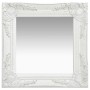 Espejo de pared estilo barroco blanco 40x40 cm en Espejos | Comprar online en Foru.es