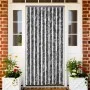 Cortina mosquitera gris y blanco chenilla 100x220 cm de vidaXL, Mosquiteras para ventanas - Ref: Foro24-241225, Precio: 60,86...