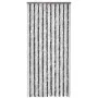 Cortina mosquitera gris y blanco chenilla 100x220 cm de vidaXL, Mosquiteras para ventanas - Ref: Foro24-241225, Precio: 60,86...