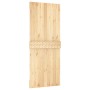 Puerta corredera con herrajes madera maciza de pino 85x210 cm en Puertas | Comprar online en Foru.es