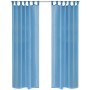 2 Cortinas turquesas transparentes 140 x 225 cm de vidaXL, Cortinas y visillos - Ref: Foro24-130207, Precio: 24,50 €, Descuen...
