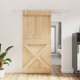 Puerta corredera con herrajes madera maciza de pino 95x210 cm en Puertas | Comprar online en Foru.es