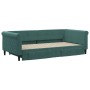 Sofá cama nido con cajones terciopelo verde oscuro 100x200 cm de vidaXL, Camas y somieres - Ref: Foro24-3197828, Precio: 298,...
