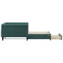 Sofá cama nido con cajones terciopelo verde oscuro 100x200 cm de vidaXL, Camas y somieres - Ref: Foro24-3197828, Precio: 298,...