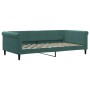 Sofá cama nido con cajones terciopelo verde oscuro 100x200 cm de vidaXL, Camas y somieres - Ref: Foro24-3197828, Precio: 298,...