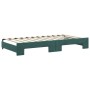 Sofá cama nido con cajones terciopelo verde oscuro 100x200 cm de vidaXL, Camas y somieres - Ref: Foro24-3197828, Precio: 298,...