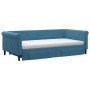 Sofá cama nido con cajones terciopelo azul 100x200 cm de vidaXL, Camas y somieres - Ref: Foro24-3197849, Precio: 470,75 €, De...