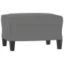 Reposapiés tela de microfibra gris oscuro 60x50x41 cm de vidaXL, Otomanas - Ref: Foro24-349343, Precio: 53,75 €, Descuento: %