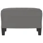 Reposapiés tela de microfibra gris oscuro 60x50x41 cm de vidaXL, Otomanas - Ref: Foro24-349343, Precio: 53,75 €, Descuento: %