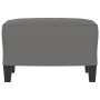 Reposapiés tela de microfibra gris oscuro 60x50x41 cm de vidaXL, Otomanas - Ref: Foro24-349343, Precio: 54,97 €, Descuento: %