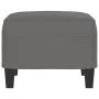 Reposapiés tela de microfibra gris oscuro 60x50x41 cm de vidaXL, Otomanas - Ref: Foro24-349343, Precio: 53,75 €, Descuento: %
