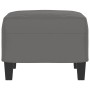 Reposapiés tela de microfibra gris oscuro 60x50x41 cm de vidaXL, Otomanas - Ref: Foro24-349343, Precio: 54,97 €, Descuento: %