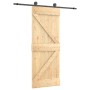 Puerta corredera con herrajes madera maciza de pino 70x210 cm en Puertas | Comprar online en Foru.es