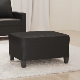 Reposapiés de cuero sintético negro 70x55x41 cm de vidaXL, Otomanas - Ref: Foro24-349355, Precio: 64,12 €, Descuento: %